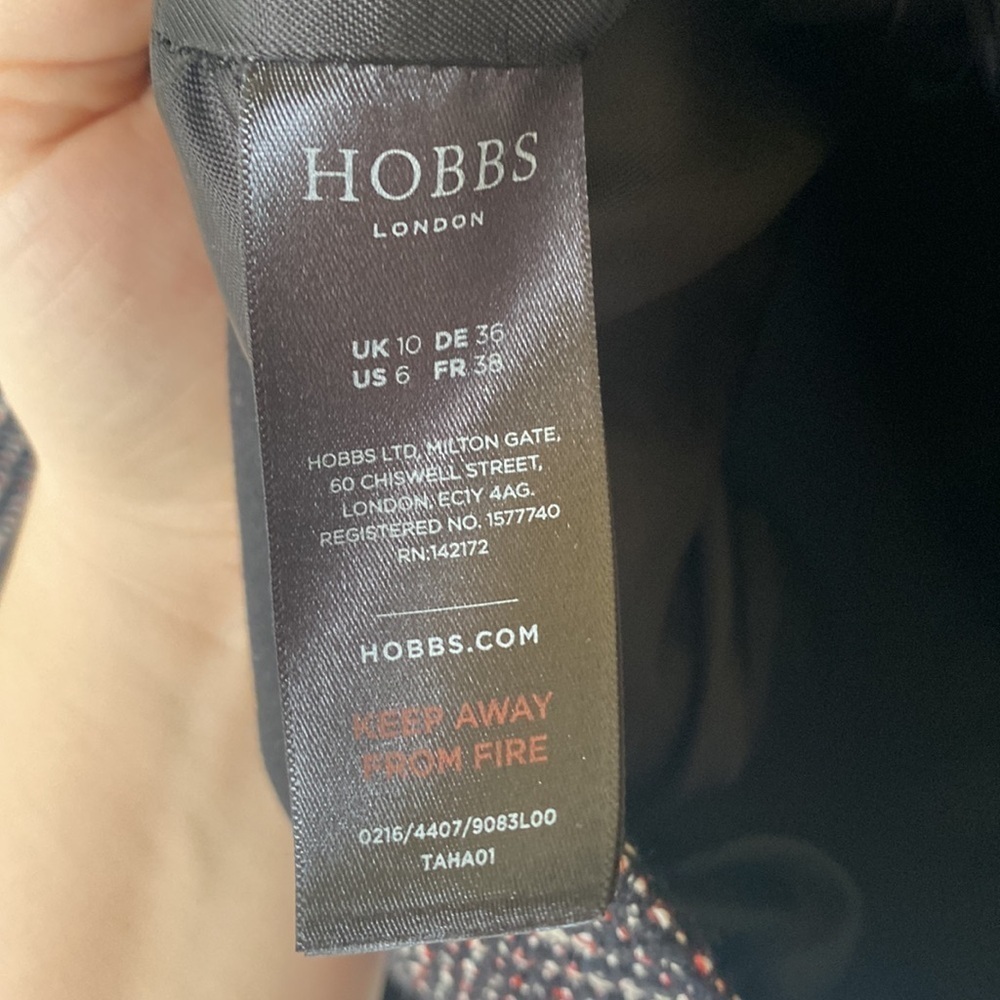 NWT Hobbs London Darla Jacket tweed zip up jacket - Picture 5 of 8